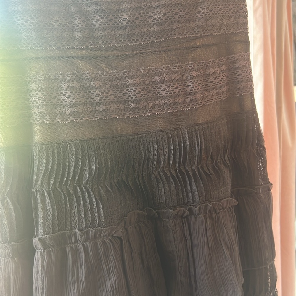 BCBG MAXAZRIA Woven Dark Chocolate Dress - Size 10